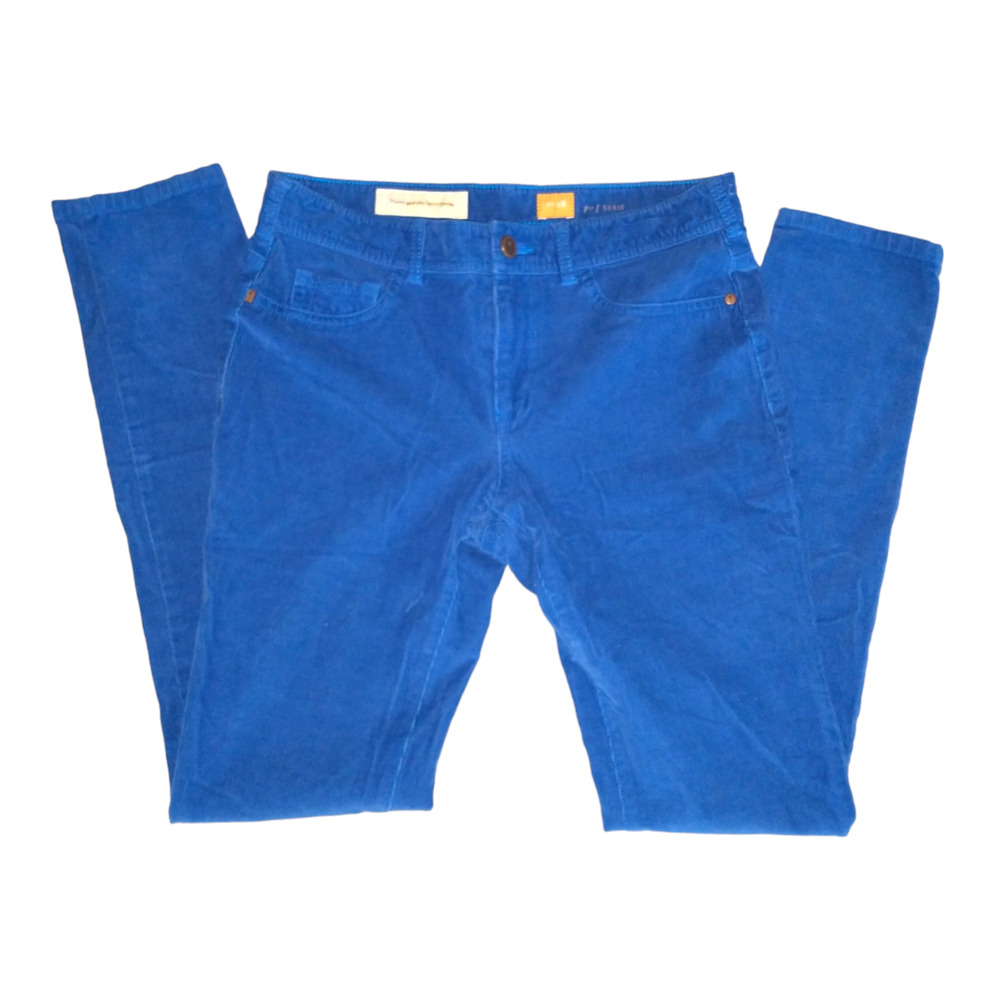 Pilcro and the Letterpress Women's Corduroy Jeans Pants Blue 28/6